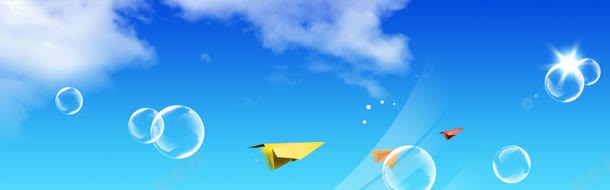 梦想天空创意背景jpg设计背景_88icon https://88icon.com 气泡 白云 蓝天 阳光