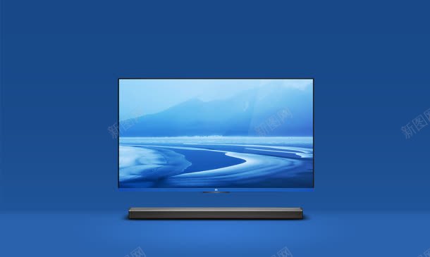 纯色北京蓝色电视背景背景