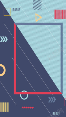 孟菲斯风格图案广告背景背景