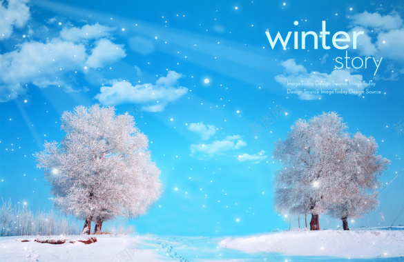 冬天雪景美图风景电脑桌面壁纸背景