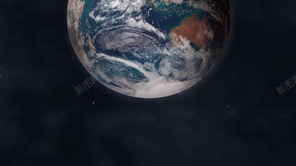 宇宙中的彩色星球海报背景背景