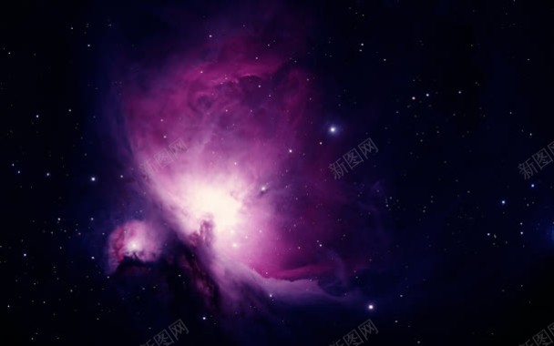 梦幻紫色星空星光壁纸背景