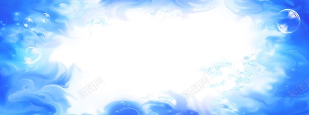 蓝色梦幻护肤品背景bannerjpg设计背景_88icon https://88icon.com banner 护肤品 梦幻 水泡 背景 蓝色