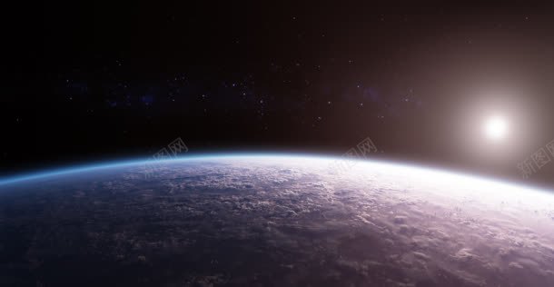 紫色阳光星空地球jpg设计背景_88icon https://88icon.com 地球 星空 紫色 阳光