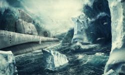 摄影合成效果冰河时代环境渲染素材
