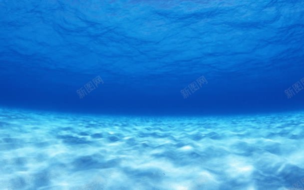 蓝色海洋水下壁纸背景