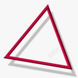 红框三角形边框高清图片