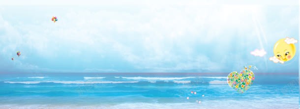 海洋浅蓝色背景背景