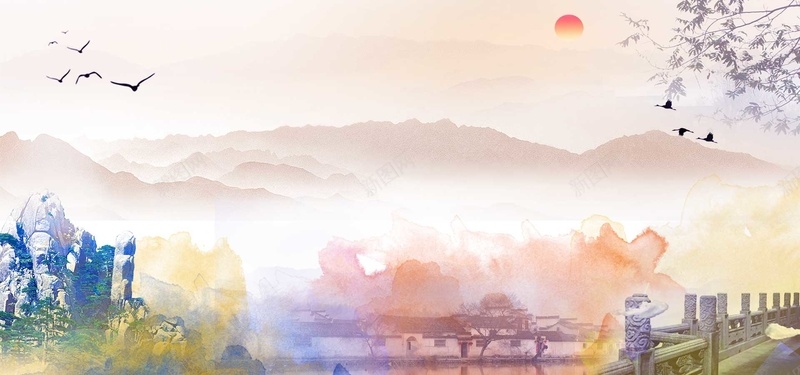 畅游徽州旅游海报背景psd设计背景_88icon https://88icon.com 和谐徽州 安徽印象 安徽旅游 安徽特产 徽州景点 文明徽州 畅游徽州 黄山旅行社 黄山美食 黄山背