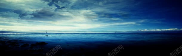 神秘海平线banne背景jpg设计背景_88icon https://88icon.com 大气 天空 海平线 海洋 神秘