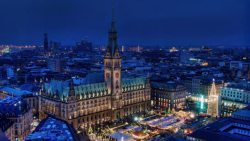 欧洲城市欧洲城市建筑景观夜景高清图片