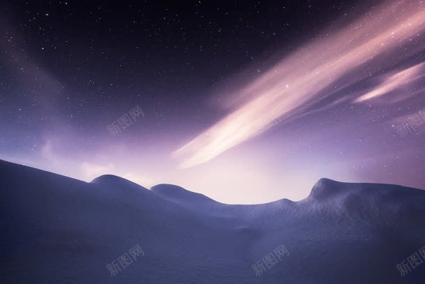 紫色星空雪山海报jpg设计背景_88icon https://88icon.com 星空 海报 紫色 雪山