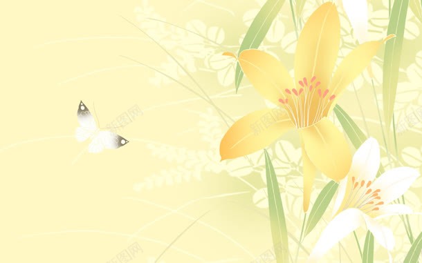 手绘黄色花朵淡雅壁纸jpg设计背景_88icon https://88icon.com 壁纸 淡雅 花朵 黄色