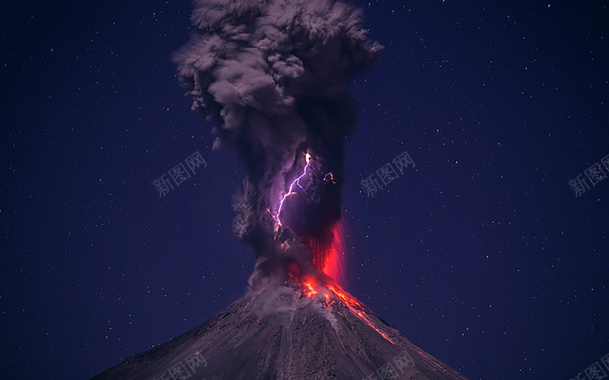 火山喷发背景背景