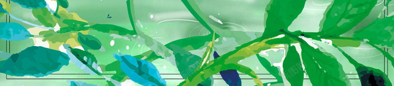 绿色手绘植物春季雨水二十四节气海报psd设计背景_88icon https://88icon.com 2018 二十四节气 春天 春季 柳条 燕子 绿叶 绿色 雨水 雨水节气