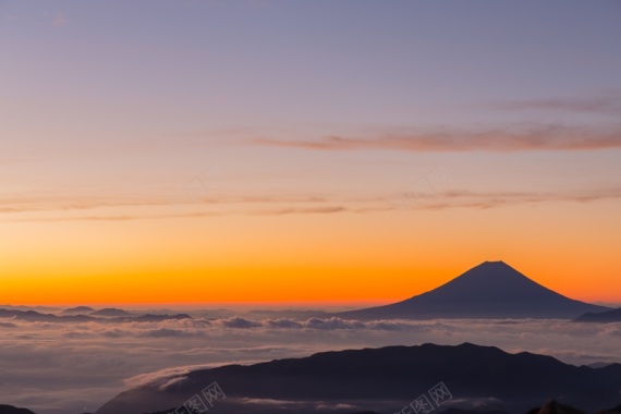 富士山的日出背景背景