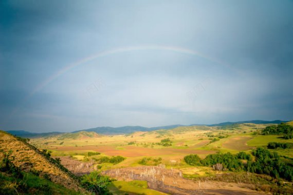 彩虹俯瞰小田地间背景