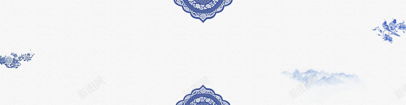 中国风青花瓷背景bannerjpg设计背景_88icon https://88icon.com banner 中国风 全屏背景 山脉 水墨 花纹 青花瓷 青花背景