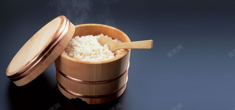 大米白米饭背景摄影图片