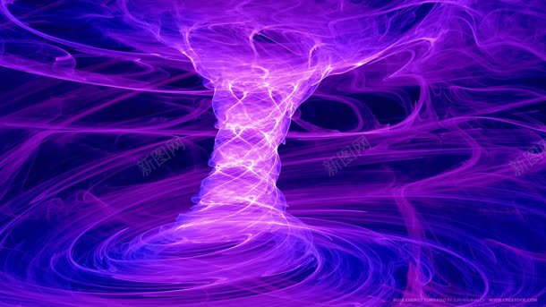 紫色漩涡科技世界背景