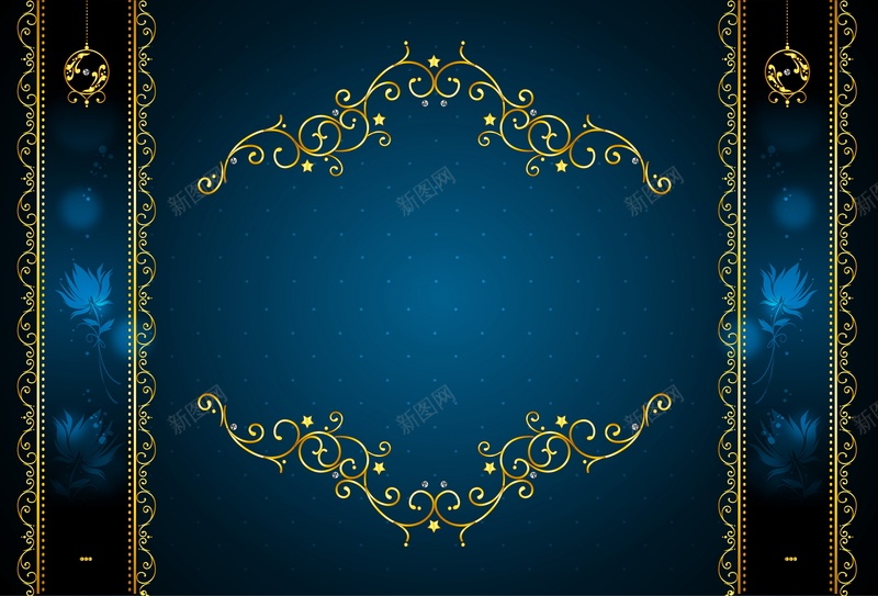 金色欧式花纹矢量图ai设计背景_88icon https://88icon.com 欧式 纹理 花纹 花边 质感 边框 金色 矢量图