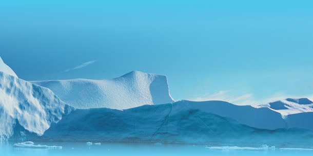 白色雪山冰山海报背景背景