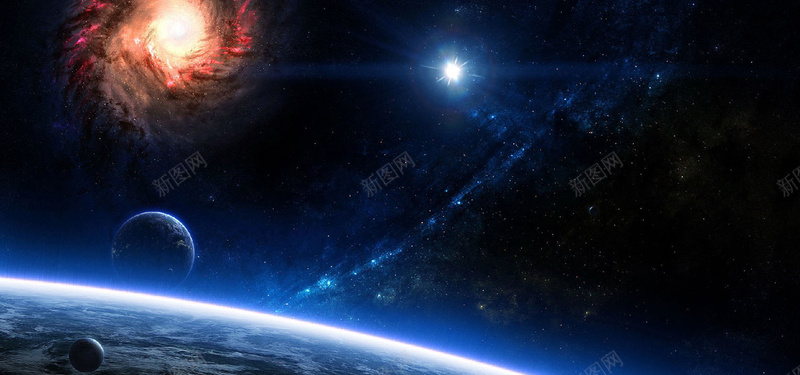 宇宙科幻黑色科技海报背景背景