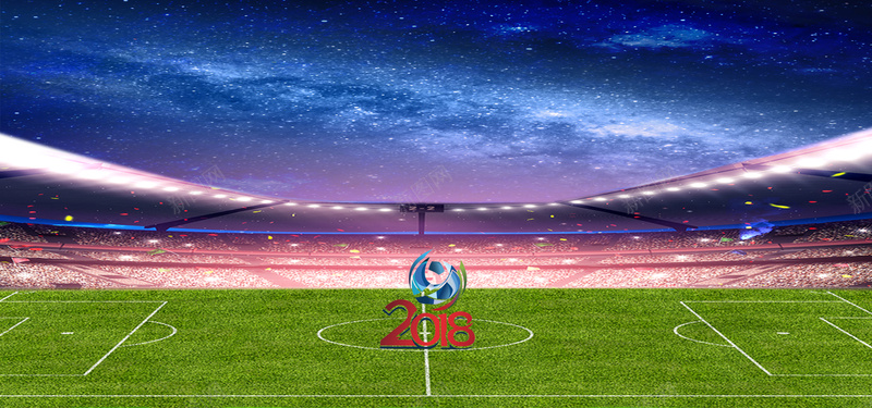激战世界杯足球banner背景背景