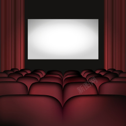 剧院广告低调奢华的剧院宣传背景矢量图高清图片
