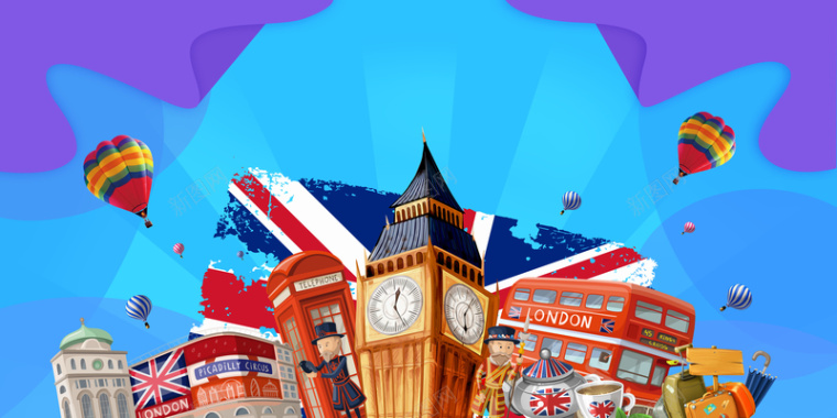 旅游宣传海报背景背景