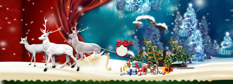 淘宝圣诞节背景图摄影图片