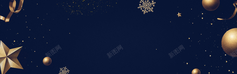简约梦幻圣诞节平安夜banner背景