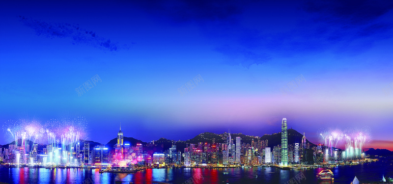 香港回归纪念日主题背景图背景
