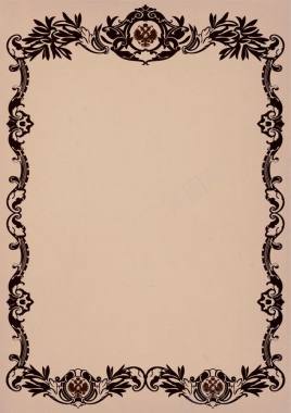 复古花纹边框背景