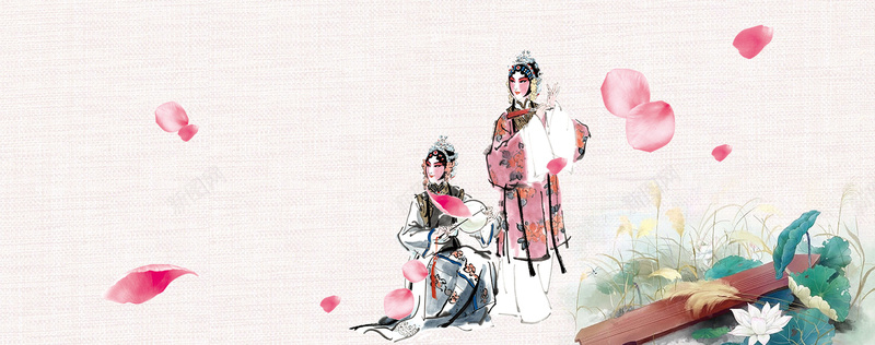 中国风古风传统戏曲背景背景