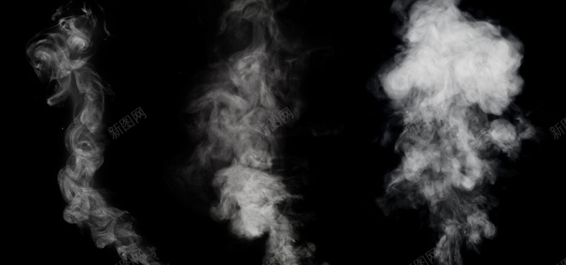 黑色烟雾背景图背景