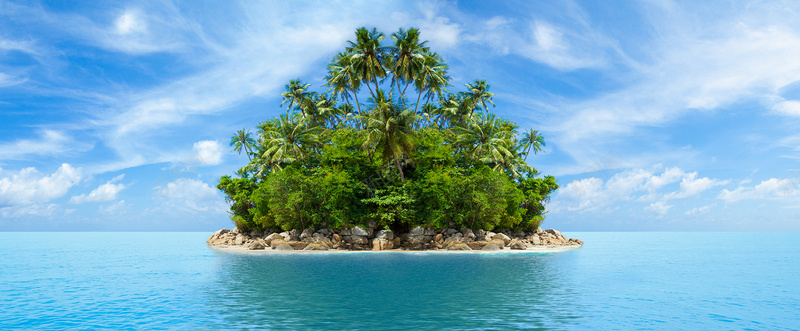 岛屿背景摄影图片