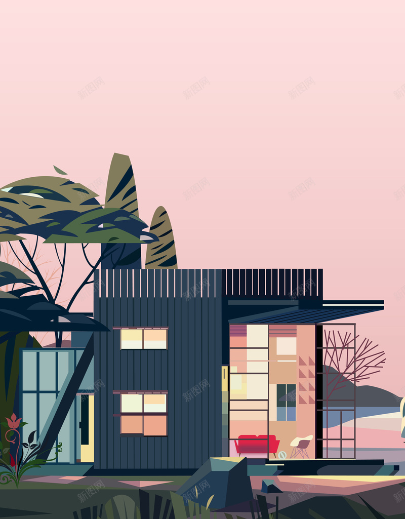 房地产别墅插画海报背景psd设计背景_88icon https://88icon.com 别墅 卡通 商品房 房地产 房地产促销 房地产回馈 房地产海报 插画别墅 插画房地产 连排别墅