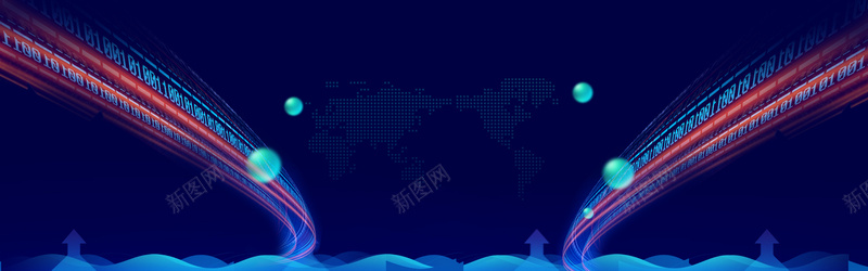 可爱风科技电商淘宝banner背景psd设计背景_88icon https://88icon.com ba banner素材 企业公司网站 企业文化 光效 光线背景 全球 地球 把握 背景图 蓝色背景