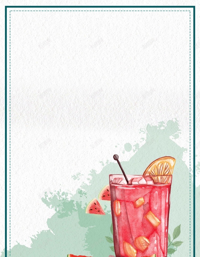 西瓜立夏餐饮海报psd设计背景_88icon https://88icon.com 杯子 果汁 柠檬片 立夏 西瓜 西瓜汁 边框 餐饮 饮品