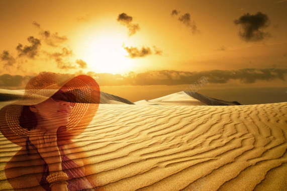 阳光沙漠摄影图片