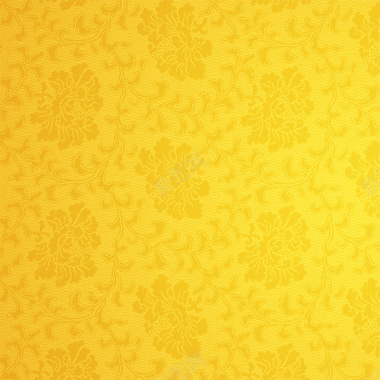 黄色经典花纹主图背景