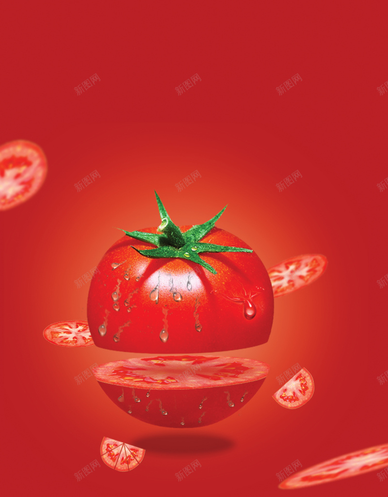 红色西红柿上的水珠背景psd设计背景_88icon https://88icon.com PSD素材 水珠 海报 温暖 素材 红色 绿叶 蔬菜 西红柿 质感 高清背景图