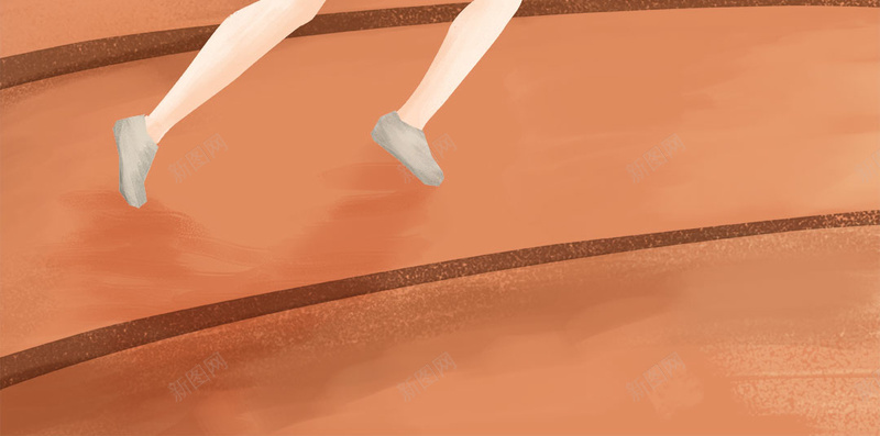 运动健身房跑步卡通H5背景psd设计背景_88icon https://88icon.com 体育 健身房 卡通H5背景素材 夏季 夏日 手绘 接力 跑步 运动 运动会