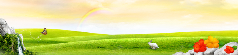 春绿色草地天空花psd设计背景_88icon https://88icon.com banner 兔子 天空 春夏 春天 春游 春装 树木 校园 海报 立春 绿色 背景 花朵 草地