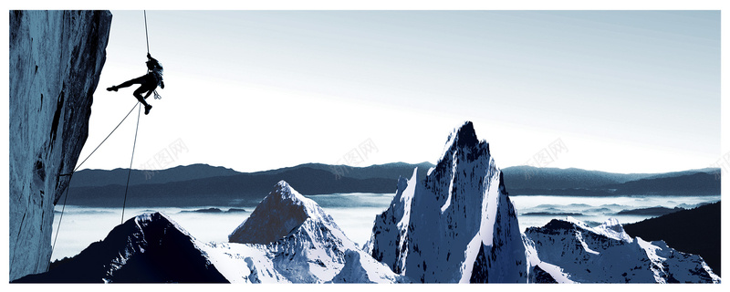 企业文化挑战背景psd设计背景_88icon https://88icon.com 企业文化 商务 攀登 海报banner 科幻 科技 雪山