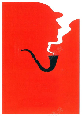 神秘的烟斗海报背景