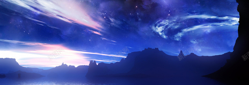 空旷夜空bannerjpg设计背景_88icon https://88icon.com 地球 宇宙 星云 星海 星空 星际 海报banner 游戏 科幻 质感 酷炫