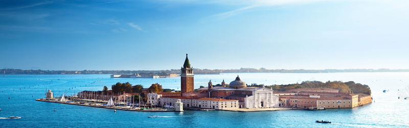 威尼斯现代建筑淘宝海报背景背景
