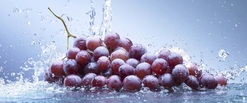 葡萄水清新水果背景